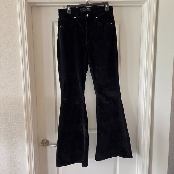 206 Veronica Beard Velvet Flare Jeans - Size 32 - Picture 1 of 4